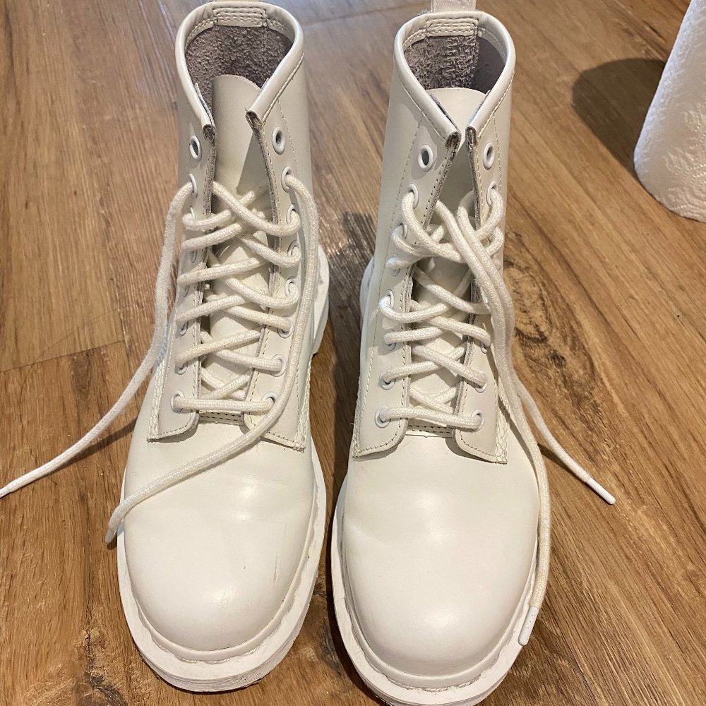 Dr.Martens White Boots for Women